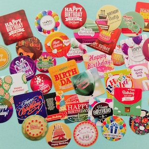 37 Stickerbomb Cumpleaños Feliz Cumpleaños Pegatina Regalo Niños Artesanía