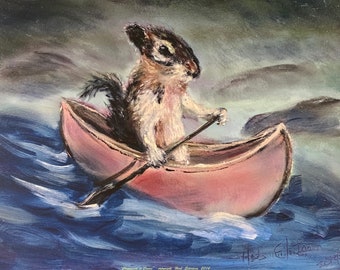 Chipmunk in canoe series