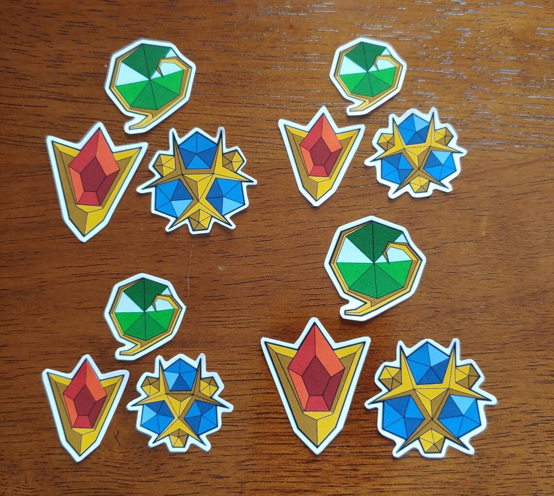 Ocarina of Time Spiritual Stones Matte Stickers set of 3 Etsy