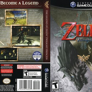Legend of Zelda Single Disc GameCube Nintendo NO GAME Case Only Reproduction Twilight Princess