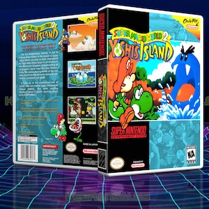 Super Mario&#39;s World 2 Yoshi&#39;s Island SNES Spiel Hülle, Ohne Spiel