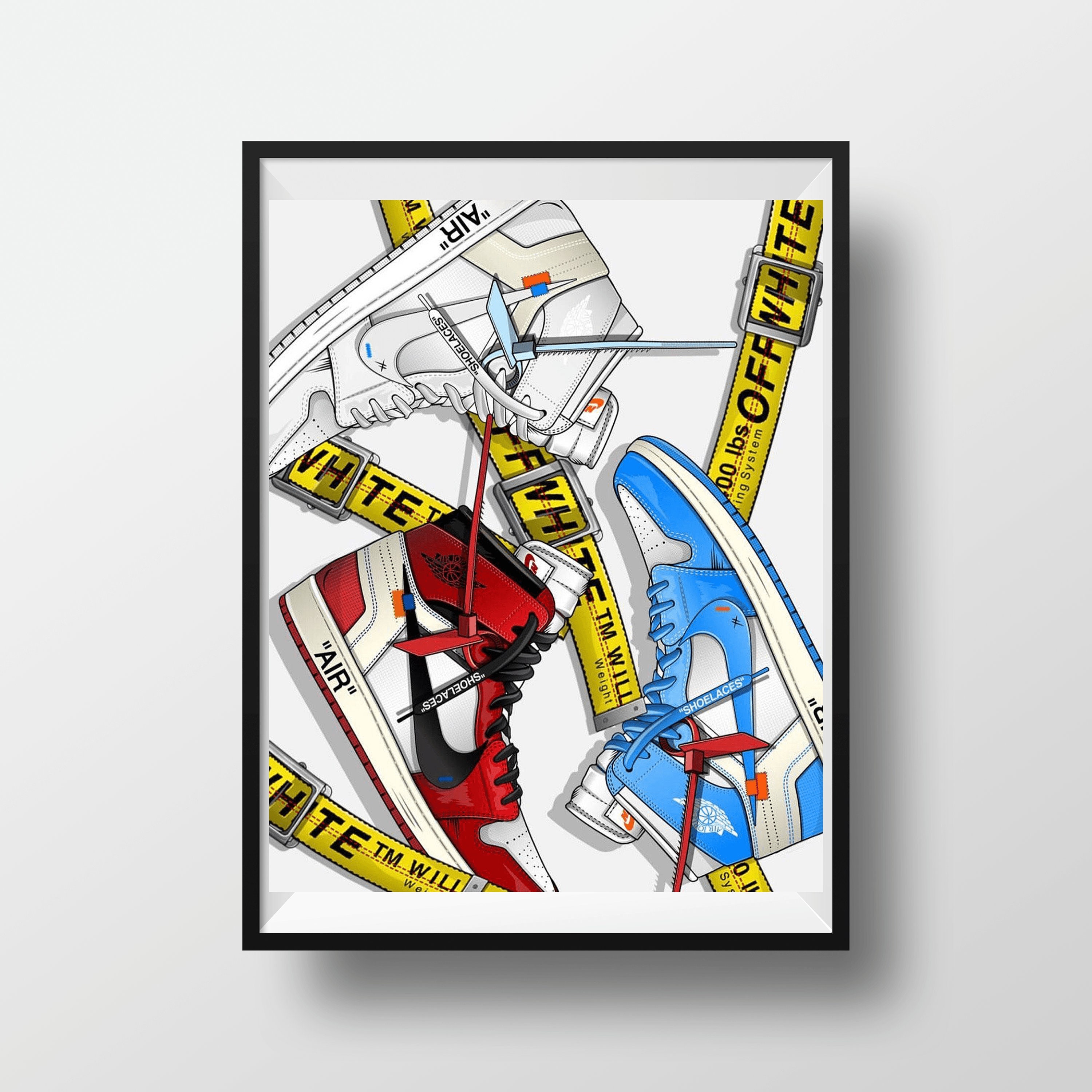 Off-White c/o NIKE, INC. THE TEN Campaign - WNW  Nike campaign, Sneaker  posters, Sneakers illustration