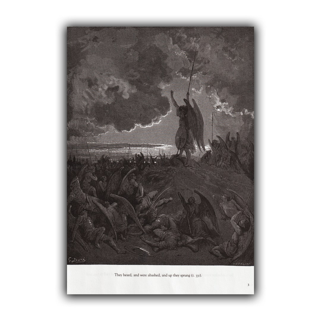 Lucifer Rises Lucifer Rising From Pandemonium Gustave Dore Paradise Lost They Heard ...
