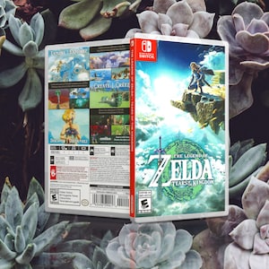 Custom Legend of Zelda Tears of the Kingdom game case - No Game - Only Case Switch Custom