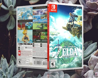 Custom Legend of Zelda Tears of the Kingdom game case - No Game - Only Case Switch Custom