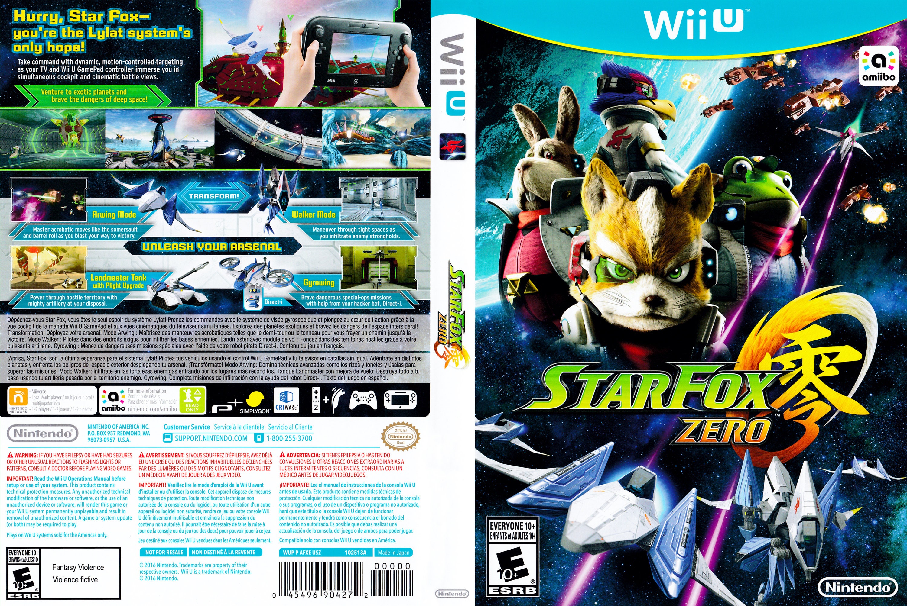 Star Fox Zero (Wii U) - Tokyo Otaku Mode (TOM)