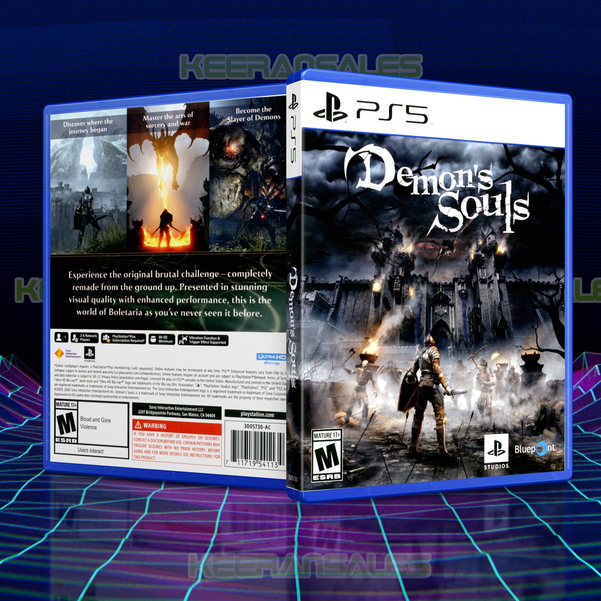 Demon Souls PS5 - Playstation 5 Display Game Case - Etsy