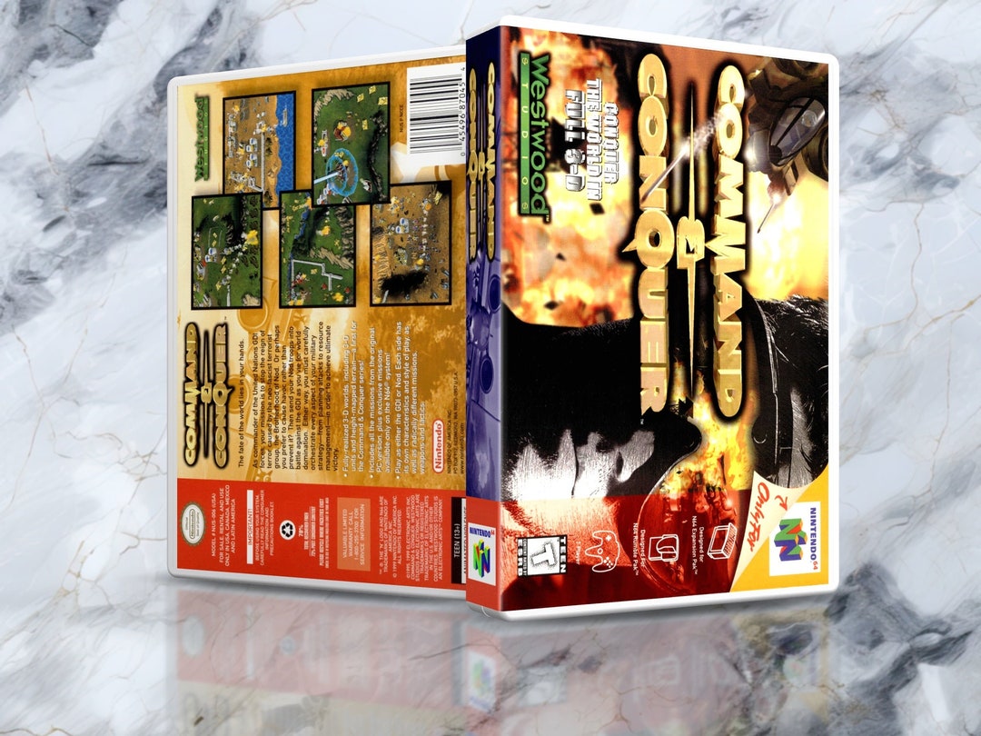 Command and Conquer N64 Case Etsy