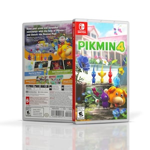 Custom Made Pikmin 4 game case - No Game - Only Case Switch Custom