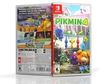 Custom Made Pikmin 4 game case - No Game - Only Case Switch Custom