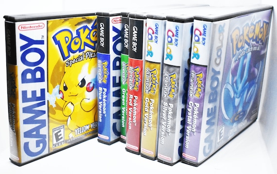 Pokemon Games Gameboy Colour Red Blue Yellow Gold 