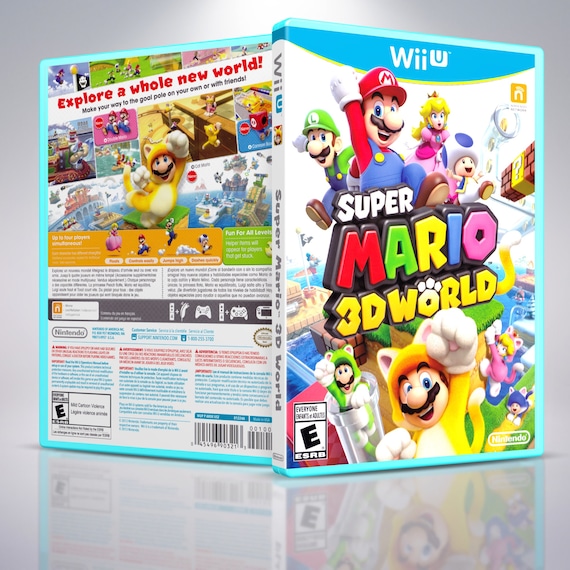 Super Mario 3D World Wii U Custom Case No Game Included Case ONLY -   Israel