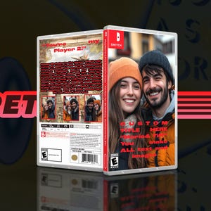 Estuche de videojuego personalizable: funda y estuche personalizados para 3DS, Switch, Wii, Xbox / Perfecto para cumpleaños, aniversarios y tarjetas personalizadas