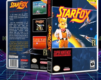 StarFox - SNES-spelfodral, inget spel ingår