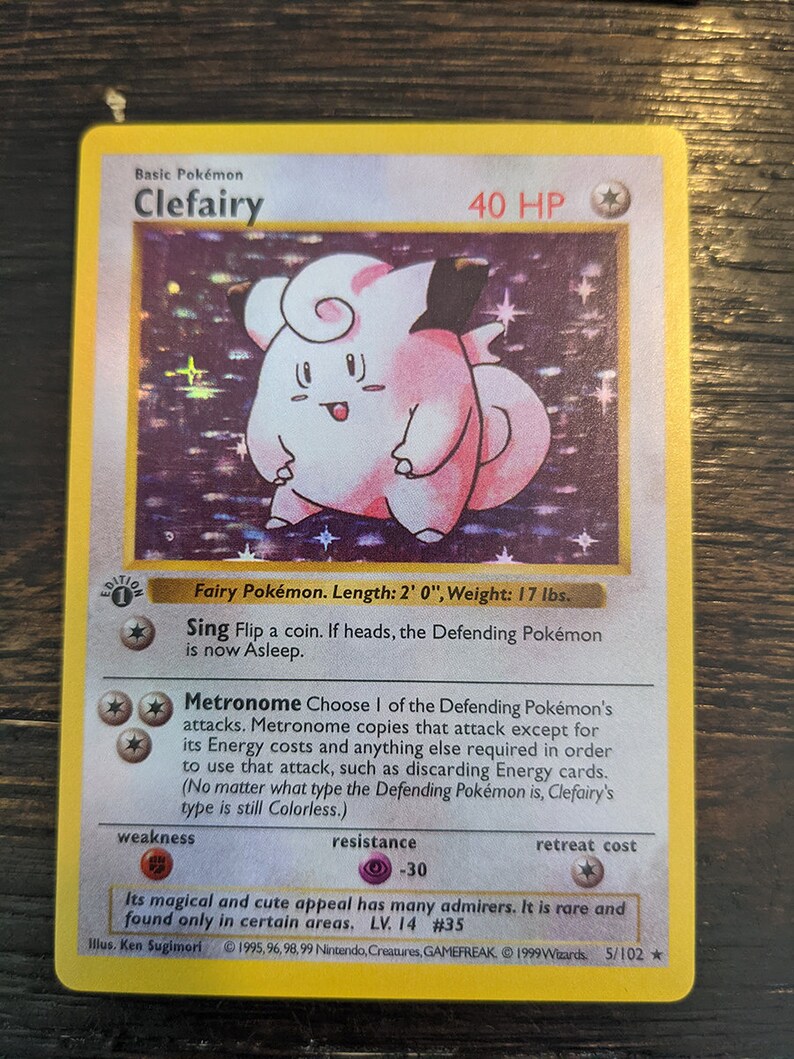 Clefairy Base Set Bs5 Highest Quality Pokemon Tcg Card Proxy Games Puzzles Toys Games Vadel Com Clefairy Base Set Bs5 Highest Quality Pokemon Tcg Card Proxy Games Puzzles Toys Games Vadel Com