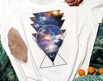 Indigo - Licht gecodeerd, Fairtrade, Biologisch Shirt - Spirituele Kleding