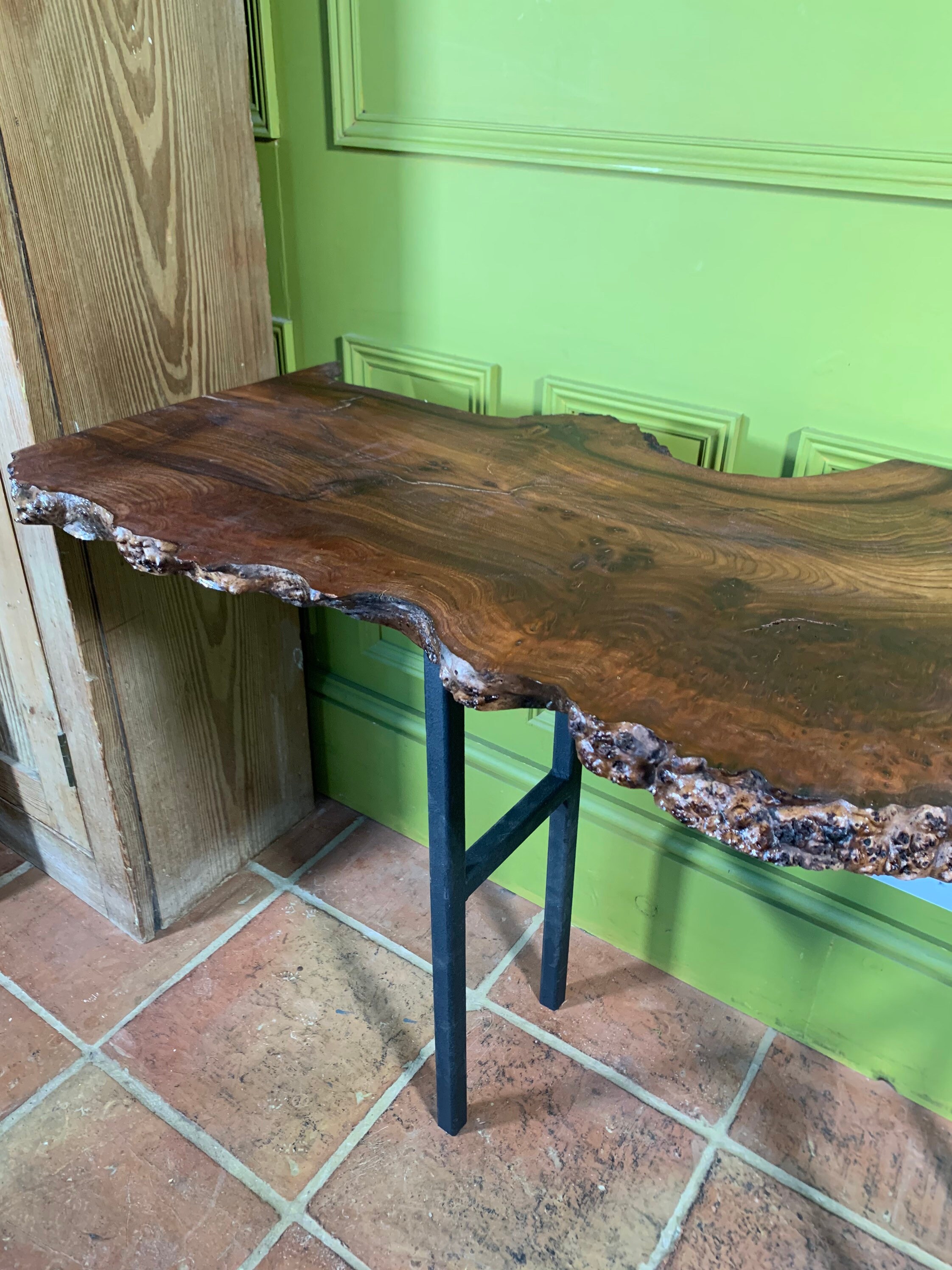 Narrow console table for hallway kitchen or living space. Etsy