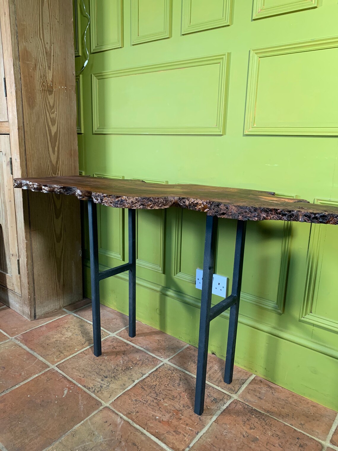 Narrow console table for hallway kitchen or living space. Etsy