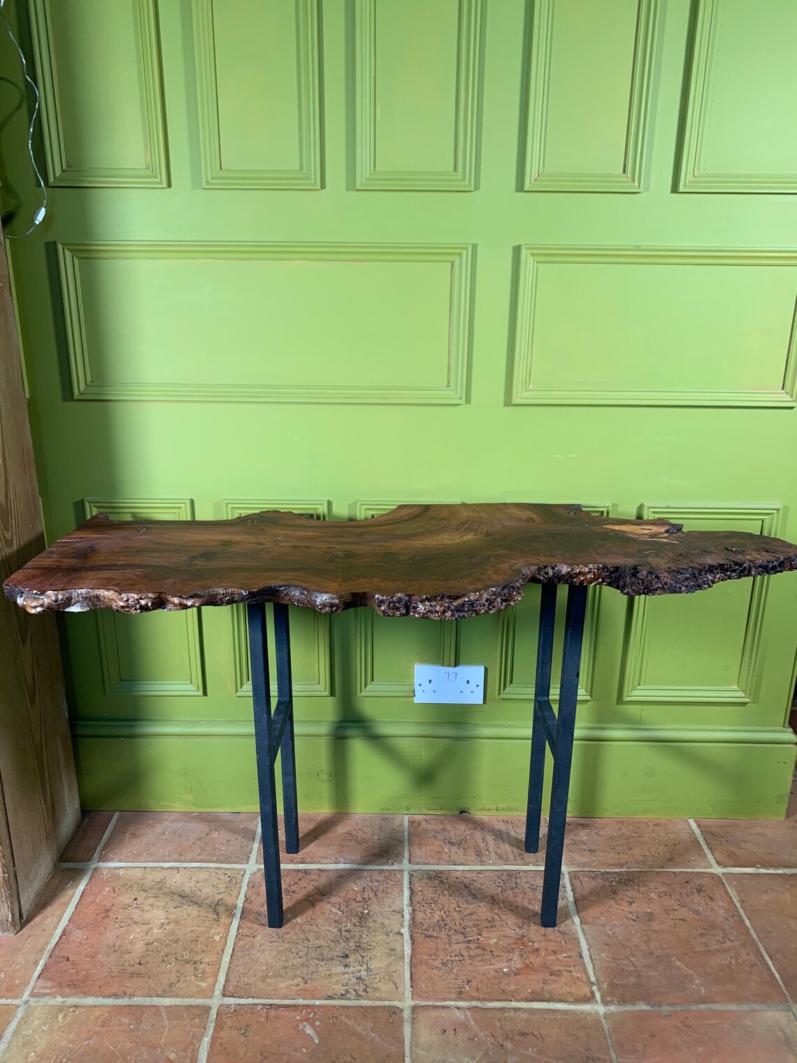 Narrow console table for hallway kitchen or living space. Etsy