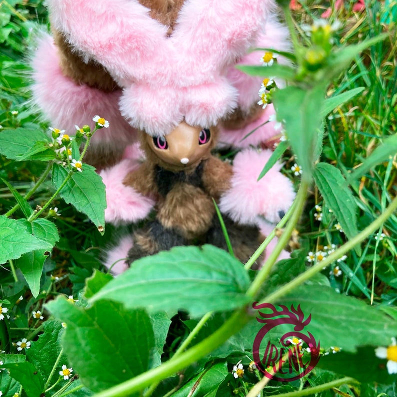 Mega SHINY Lopunny art doll poseable toy. Made on request | Etsy