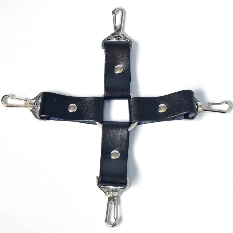 leather wrist and ankle cuffs