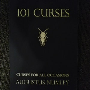 101 CURSES By Augustus Numley - Autographed Copy, Vintage Paperback Book, Witchcraft, Wicca, Demons, Occult, Spells, Spiritual, Black Magic