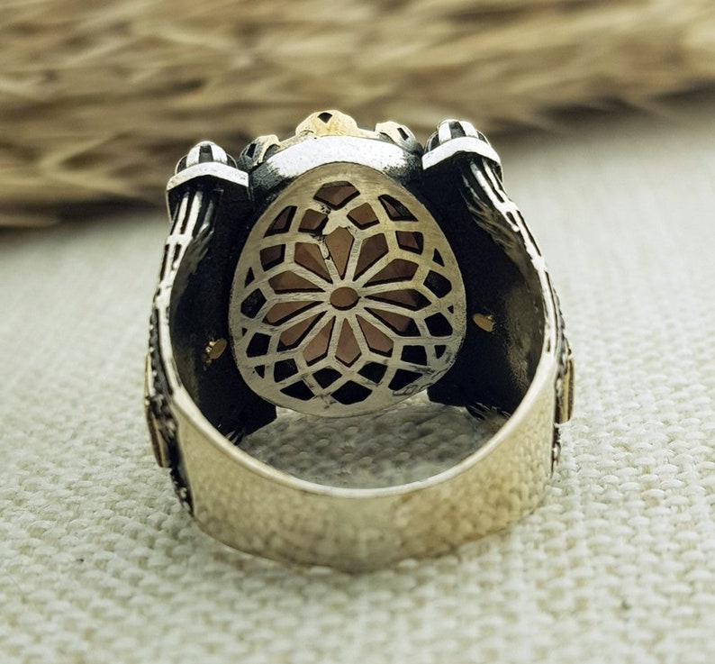 Mens Zultanite Stone Mosque /& Minaret Design Silver Ring Islamic Jewelry Gift for Him Turkish Handmade Silver Men Mosque Sultan Ring