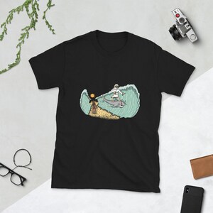 God Surfing the Red Sea On a Shark Unisex T-Shirt