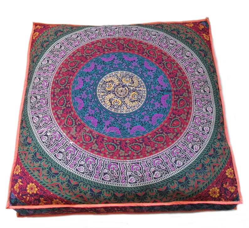 Multi Mandala Ethnic Indian Cotton Handmade 35quot; Large Medit Multi Mandala Ethnic Indian Cotton Handmade 35quot; Large Medit