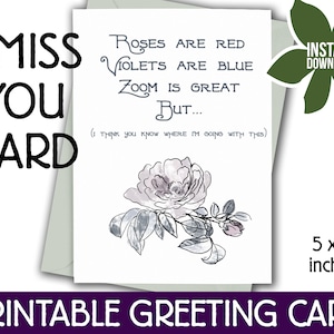 Carte de vœux imprimable JW | 5x7" | Tu me manques | Cadeaux des témoins de Jéhovah | Je pense à toi Téléchargement numérique