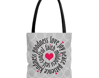 Fruitage of the Spirit Tote Bag | JW Gift Idea | Baptism or Pioneer Gift | Love Joy Peace