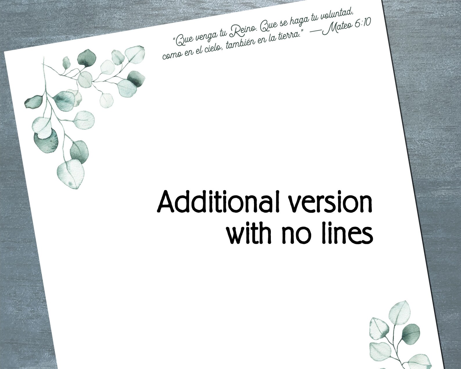 JW Letterhead in Spanish Español Letter Writing Stationery Etsy UK