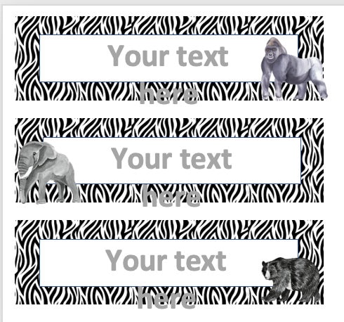 Editable Jungle Student Name Plates and Classroom Labels You Can Print ...