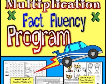 Multiplication Fact Fluency Program: Timed Tests & Games (Print and Use)
