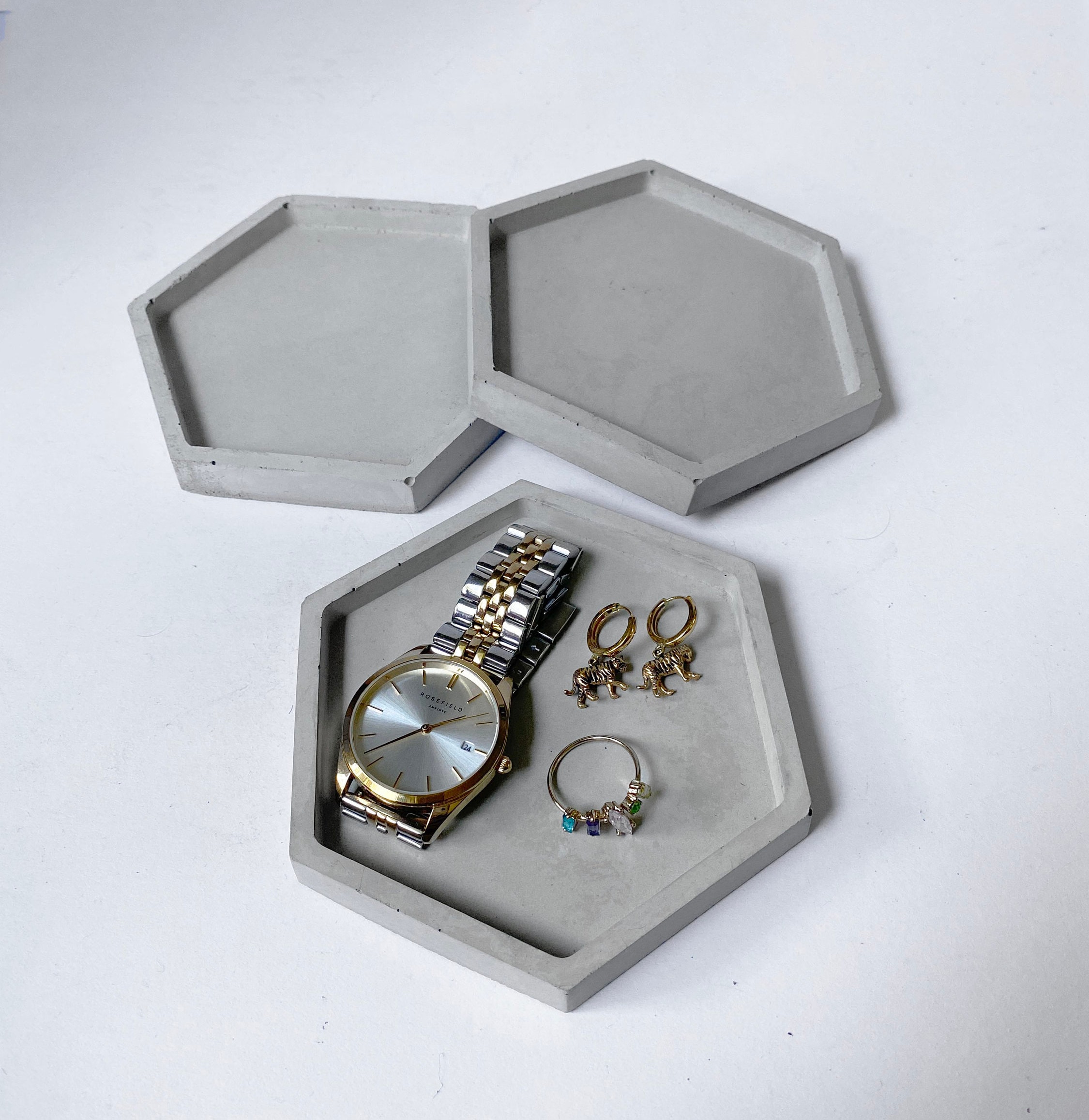 Hexagon Coaster/ Jewelry Holder