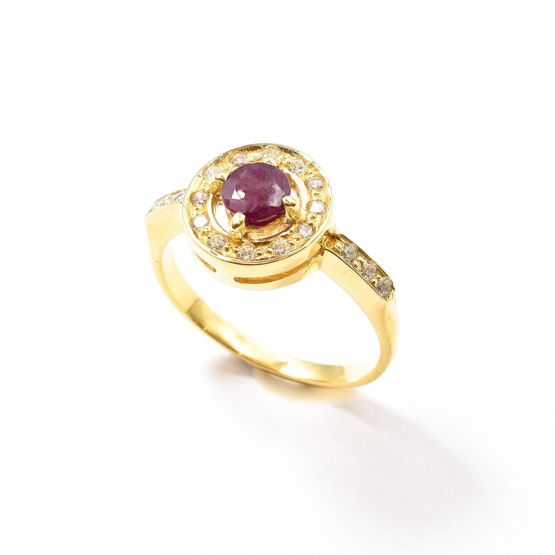 gold ruby ring stackable gold ring july ring natural... Gold Ruby Ring, Natural Ruby Ring, Dainty Ring, July Birthstone, Gold ...