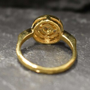 Gold Citrine Ring, Citrine Ring, Natural Citrine, November Ring, Gold Solitaire Ring, Vintage Gold Ring, Yellow Dimond Ring, 925 Silver Ring image 10