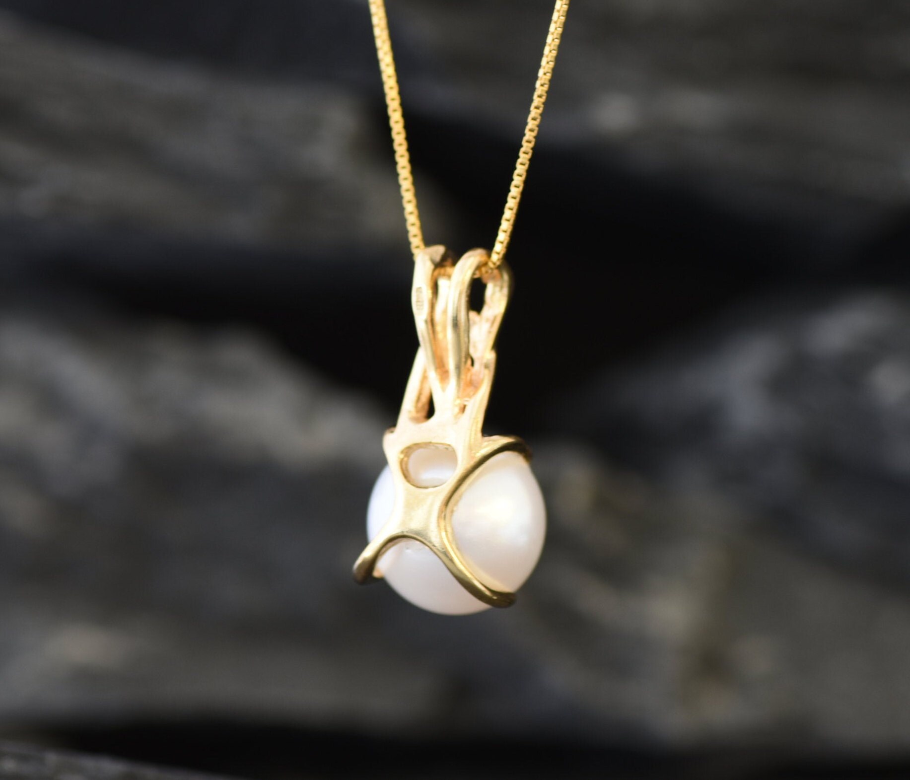 Pendentif élégant Avec Une Magnifique Perle Blanche, Rose Et Noire - Perle De Tahiti 0507 - Collier En Argent Sterling