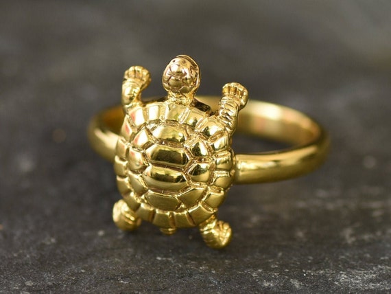 Turtle Two-Tones Gold Ring (14K) – Popular J
