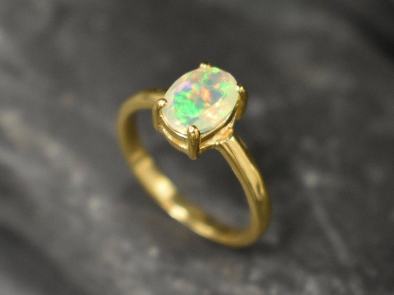 Etsy opal 2024 ring gold
