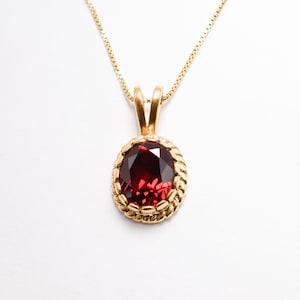 Gold Rubin Anhänger, erstellt Rubin, Gold Vintage Anhänger, viktorianischen Anhänger, Rot Rubin Anhänger, Antike Anhänger, Zierliche Anhänger, Gold Vermeil