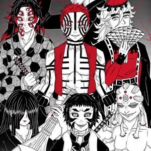 17&quot;hx11&quot;w HOLOGRAPHIC Anime Demon Poster