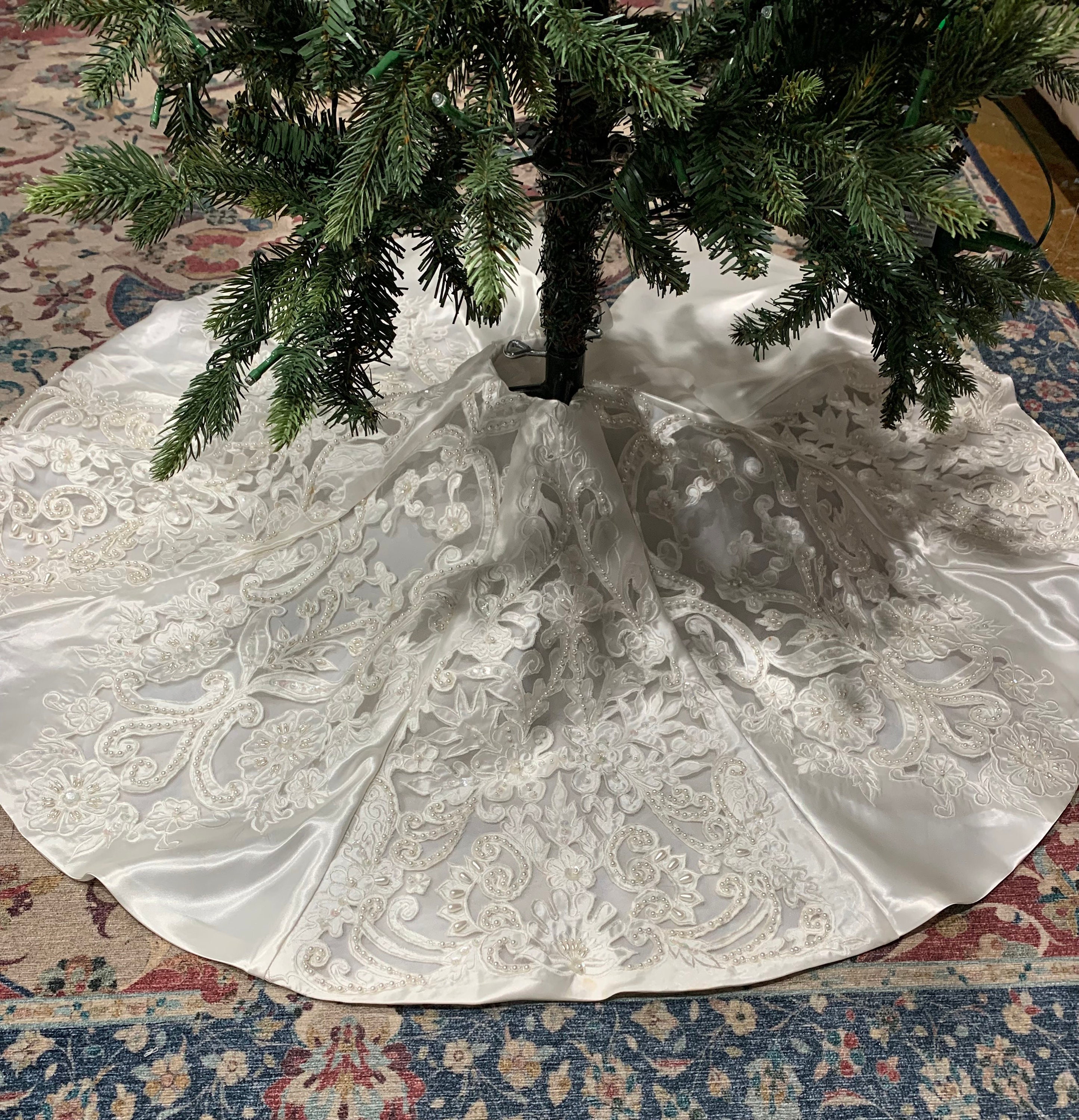 white christmas dresses Christmas Tree Dress with Headpiece main image 1