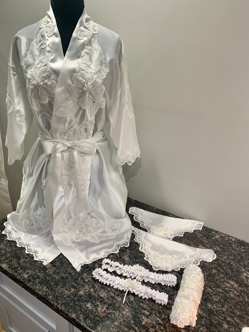 Unpack Moms Wedding Gown Bridal Robe Made From Moms Wedding - Etsy