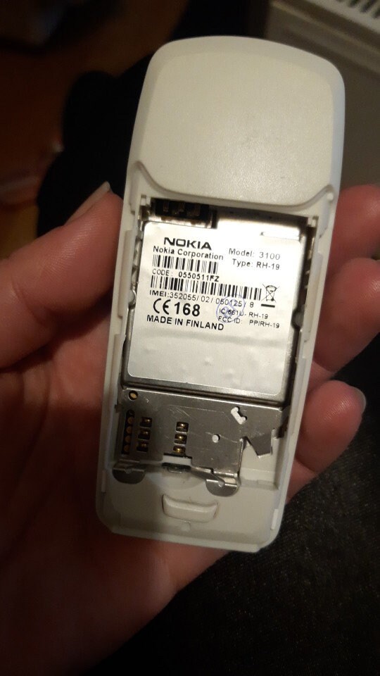Carte Clavier écran Châssis Aluminium Pour Nokia 3100 3120 - Pièce D'origine, Occasion