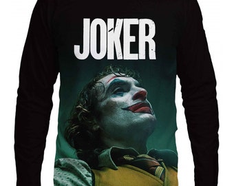 Joker Men T-Shirt Long Sleeve Bulgarian Print High Quality T-shirt Unique Effect Design