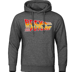 Regreso al futuro Sudaderas con capucha Hombres Otoño Invierno Hombre Sudadera Manga larga Carta Imprimir Regalo Navidad