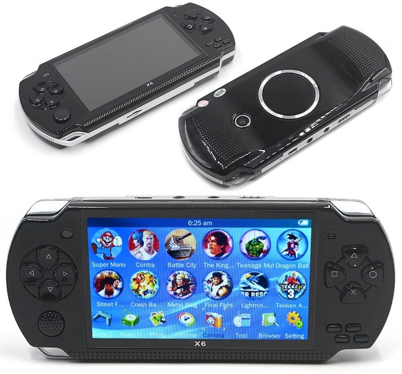 X6 Retro Portable Game Console PSP 8GB 4.3inch Nintendo NES | Etsy
