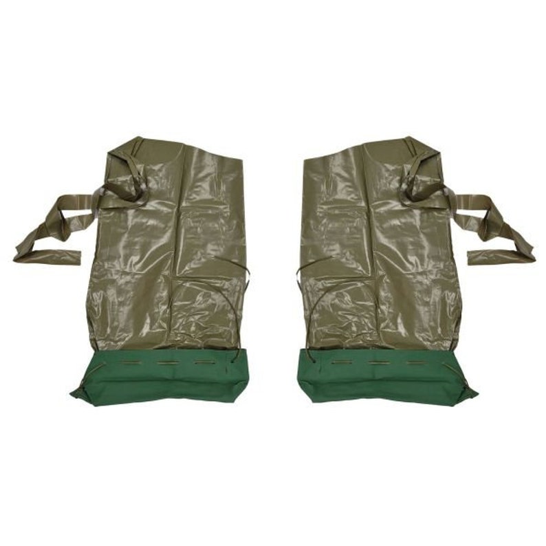 Original Czech army khaki poncho tent water-resistant vintage camping outside main image 1
