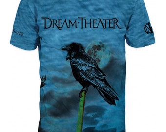 Heren T-shirt Dream Theater Hoge kwaliteit print 3D uniek effect Bulgaarse print katoenen shirt